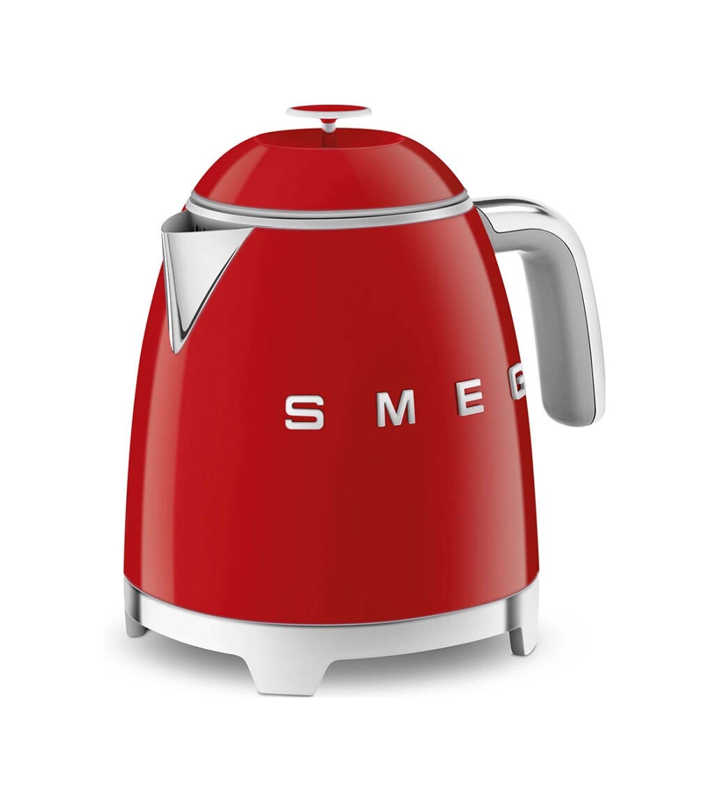Smeg Selection PED KLF05RDEU 50's Style Mini Bollitore - rosso Lucido