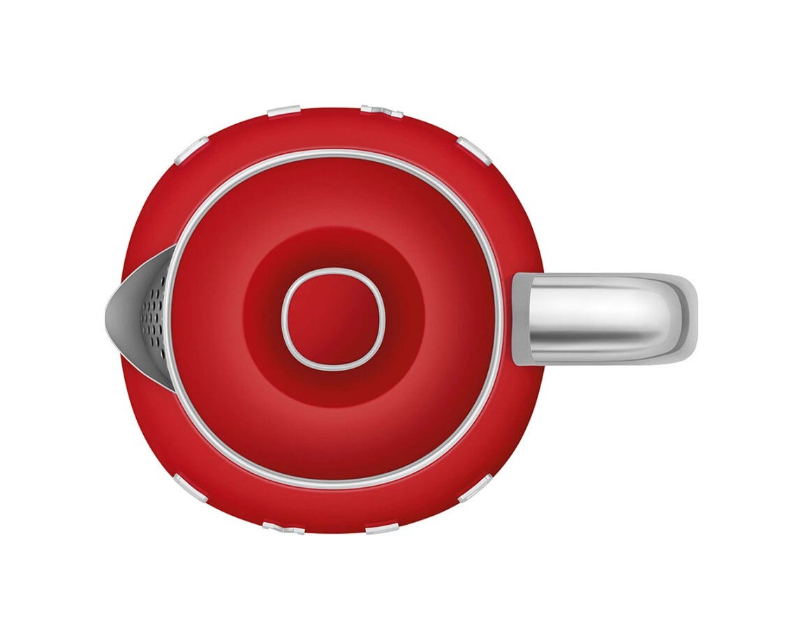 Smeg Selection PED KLF05RDEU 50's Style Mini Bollitore - rosso Lucido
