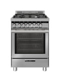 Glem ST664MI Specialista Cucina da accosto cm. 60x60 - 4 fuochi + forno elettrico - acciaio inox