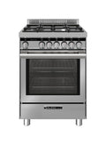Glem ST664VI Specialista Cucina da accosto cm. 60x60 - 4 fuochi + forno a gas - inox