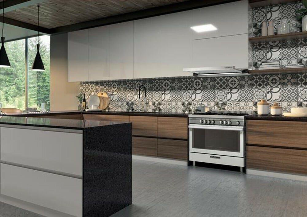 Glem ST965MWH Specialista Cucina da accosto cm. 90 - 5 fuochi + forno elettrico - bianco farina