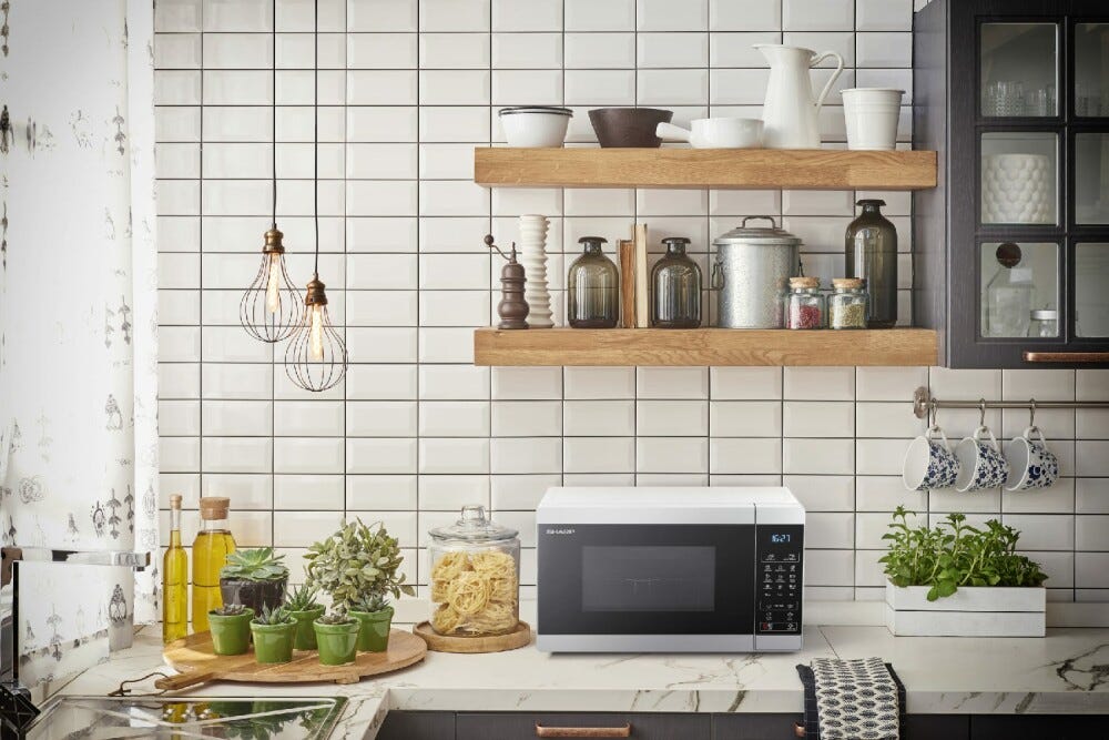 Sharp YC-MG02EW Forno microonde libera installazione cm. 44 - bianco