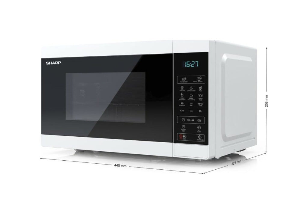 Sharp YC-MG02EW Forno microonde libera installazione cm. 44 - bianco