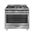 Glem ST96TVI Specialista Cucina da accosto cm. 90 - 5 fuochi + forno a gas - acciaio inox