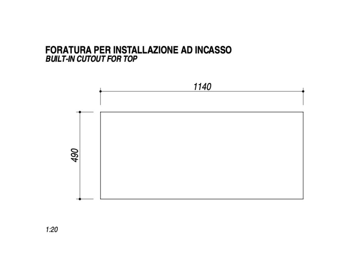 Barazza 1PLE3D Lab Evolution Piano cottura a gas cm. 120 - inox satinato