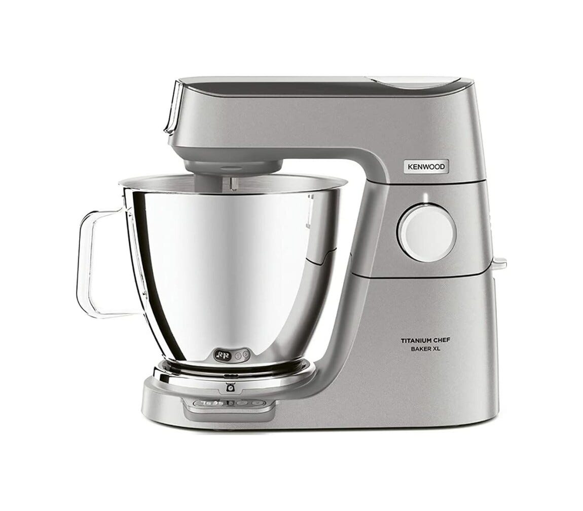 Kenwood KVL85.004SI Titanium Chef Baker XL Planetaria da 7 l - argento