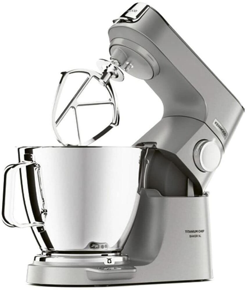 Kenwood KVL85.004SI Titanium Chef Baker XL Planetaria da 7 l - argento