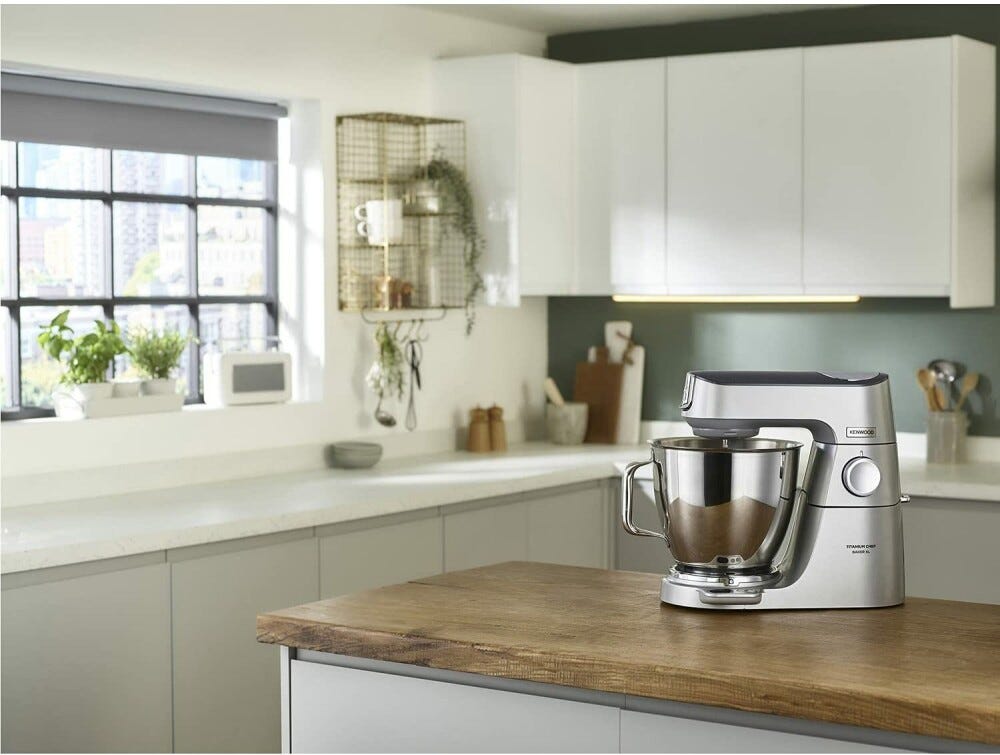 Kenwood KVL85.004SI Titanium Chef Baker XL Planetaria da 7 l - argento