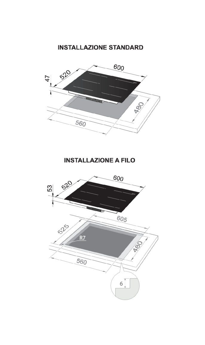 De Longhi SLI604 Life Piano cottura ad induzione cm. 60 - vetroceramica nero