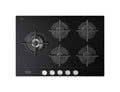 De Longhi NSL575DNCM Life Piano cottura a gas 5 fuochi - cm.75 - vetroceramica nero