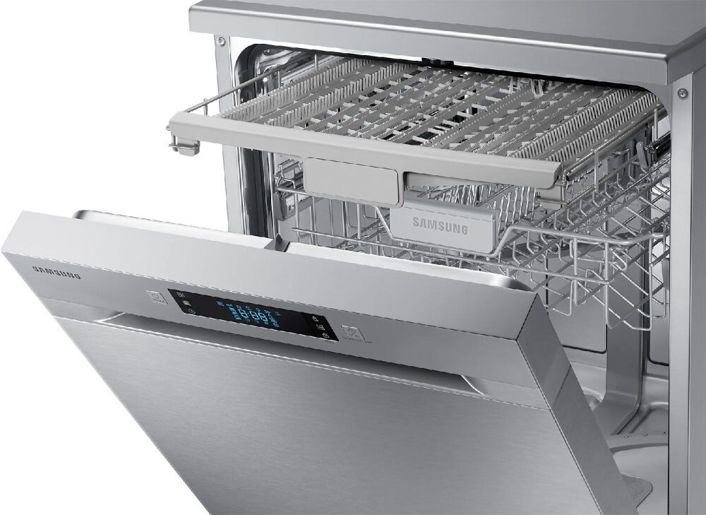 Samsung DW60M6050FS/EC Lavastoviglie a libera installazione cm. 60 - 14 coperti - silver