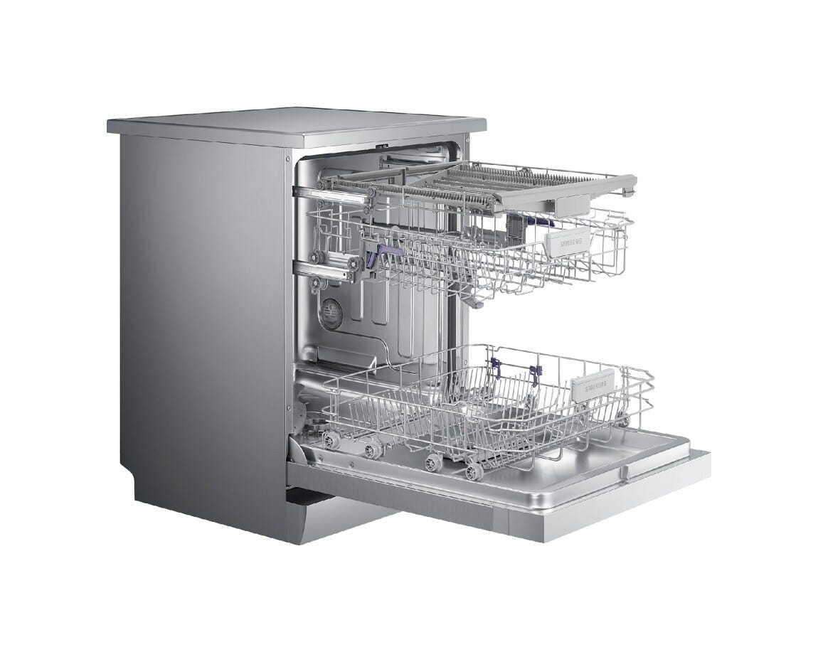 Samsung DW60M6050FS/EC Lavastoviglie a libera installazione cm. 60 - 14 coperti - silver