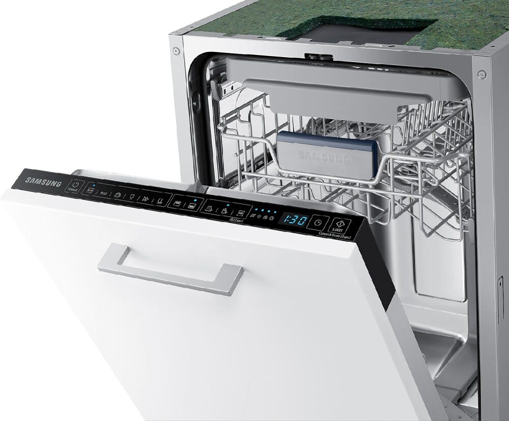 Samsung DW50R4070BB Lavastoviglie slim integrata totale cm. 45 - 10 coperti