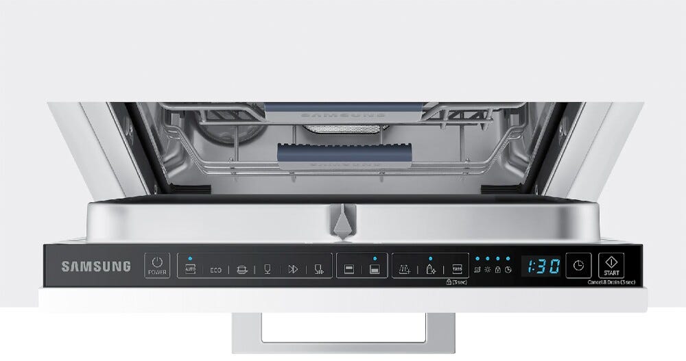 Samsung DW50R4070BB Lavastoviglie slim integrata totale cm. 45 - 10 coperti