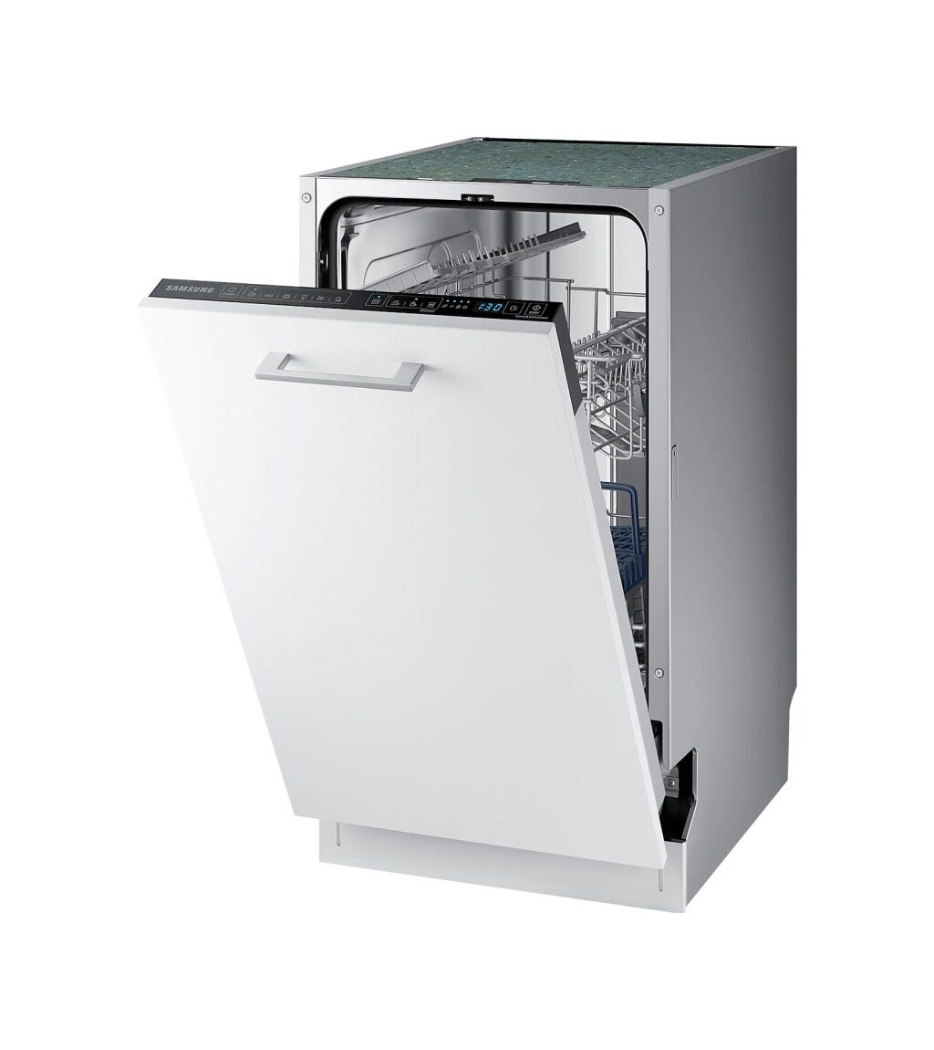 Samsung DW50R4060BB/EO Lavastoviglie slim integrata totale cm. 45 - 9 coperti