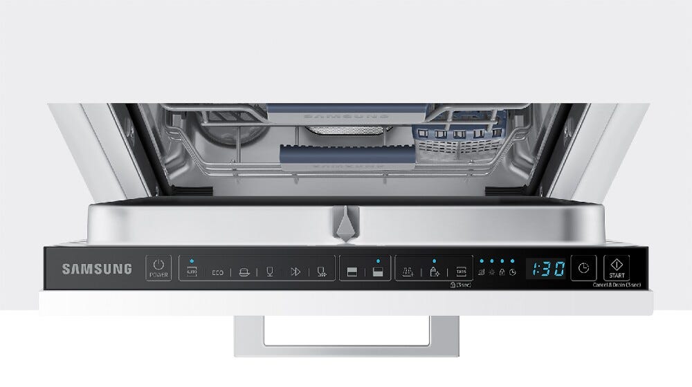 Samsung DW50R4060BB/EO Lavastoviglie slim integrata totale cm. 45 - 9 coperti