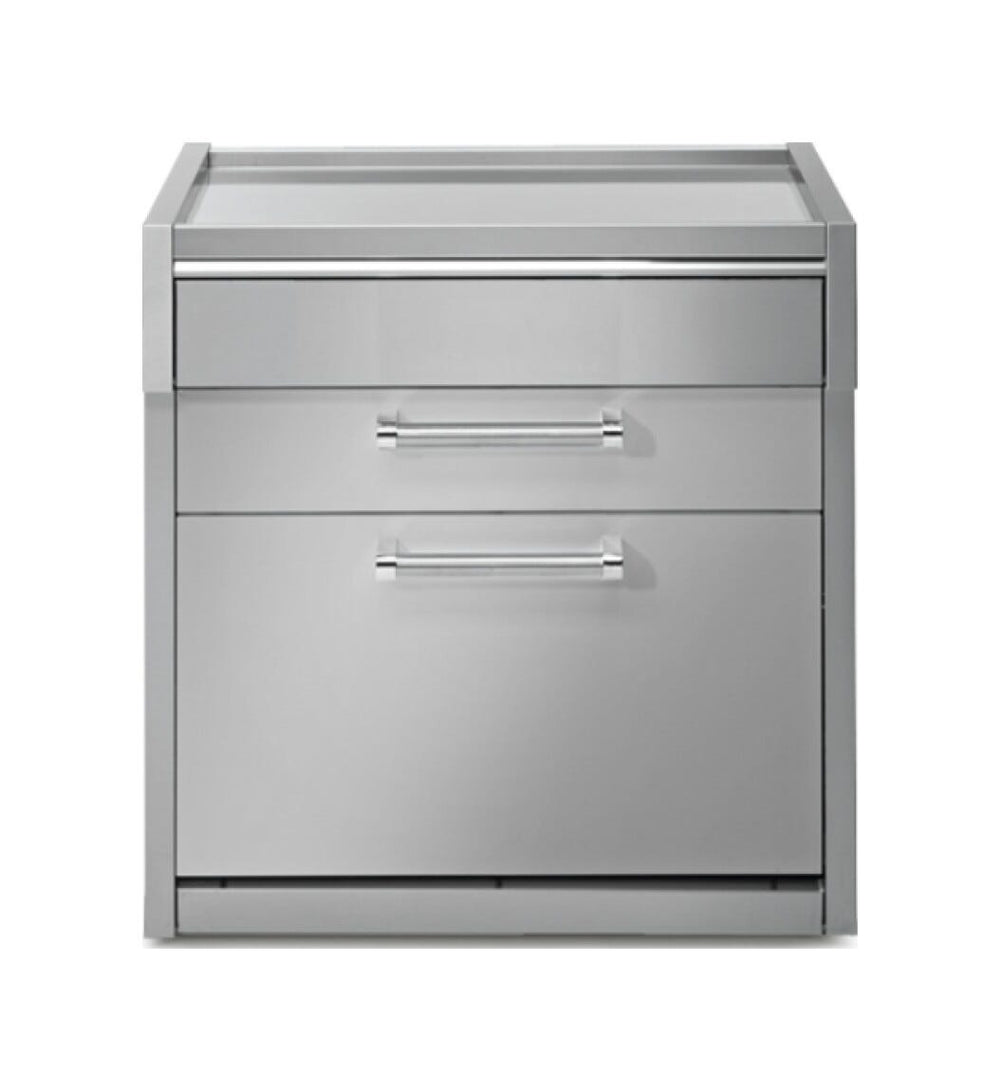 Steel Genesi GQ9C-P Worktables Tavolo da lavoro 90 cm, 2 cassetti push-pull, acciaio inox AISI 304