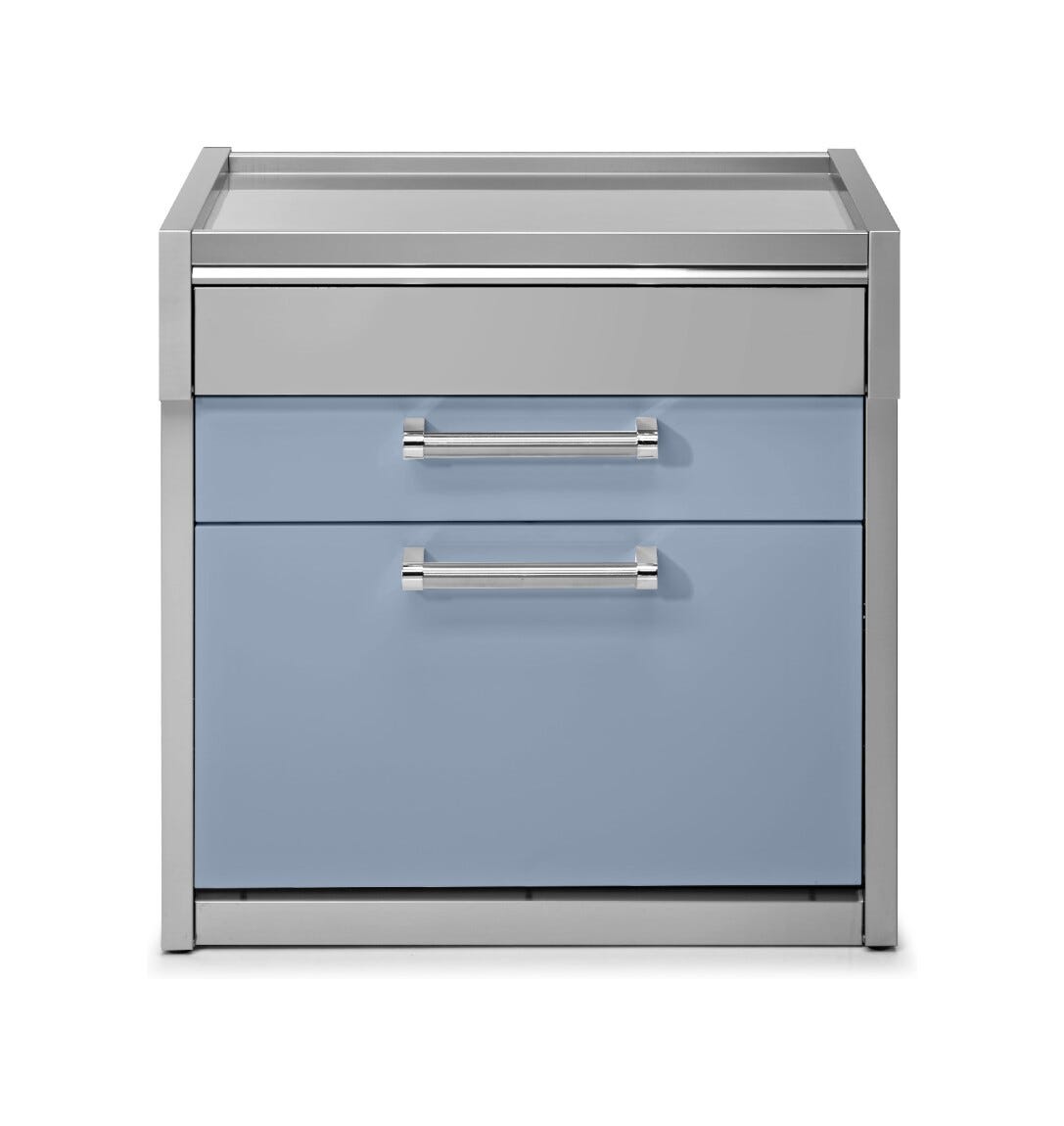 Steel Genesi GQ9C-P Worktables Tavolo da lavoro 90 cm, 2 cassetti push-pull, acciaio inox AISI 304