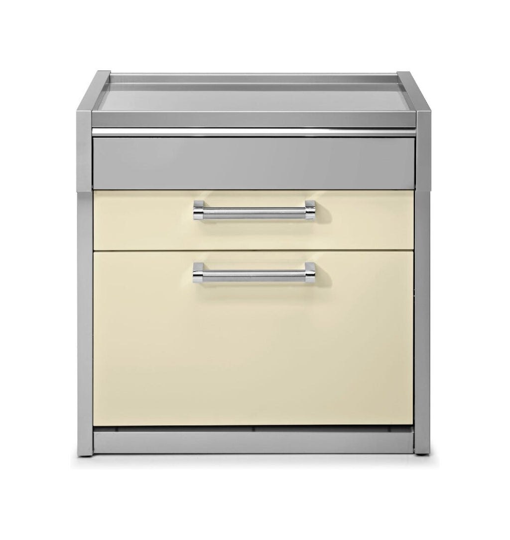 Steel Genesi GQ9C-P Worktables Tavolo da lavoro 90 cm, 2 cassetti push-pull, acciaio inox AISI 304