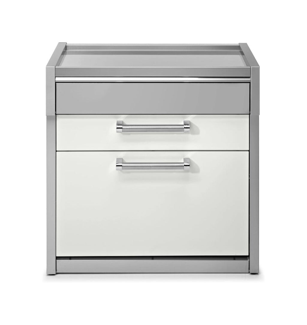 Steel Genesi GQ9C-P Worktables Tavolo da lavoro 90 cm, 2 cassetti push-pull, acciaio inox AISI 304