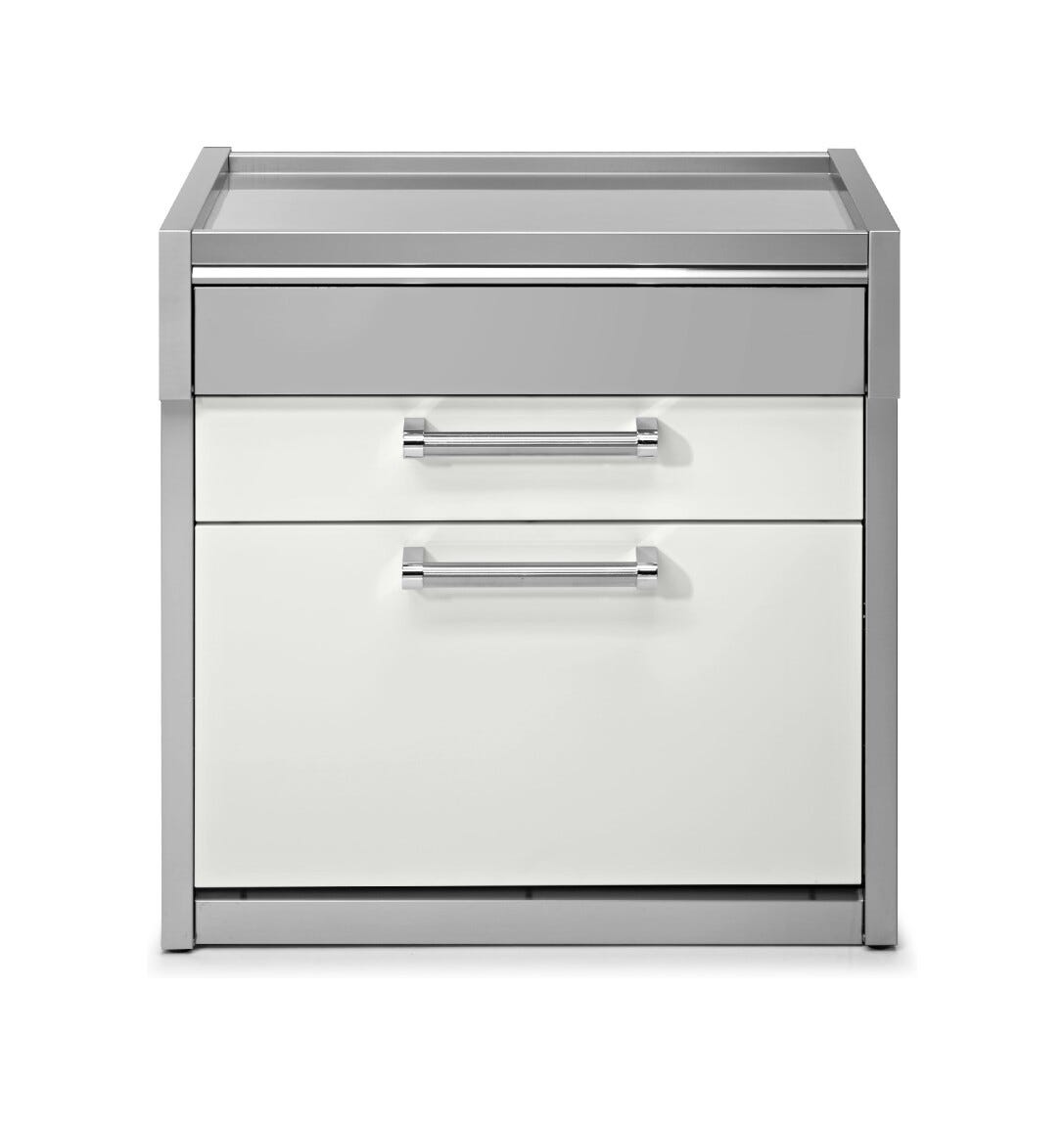 Steel Genesi GQ9C-P Worktables Tavolo da lavoro 90 cm, 2 cassetti push-pull, acciaio inox AISI 304