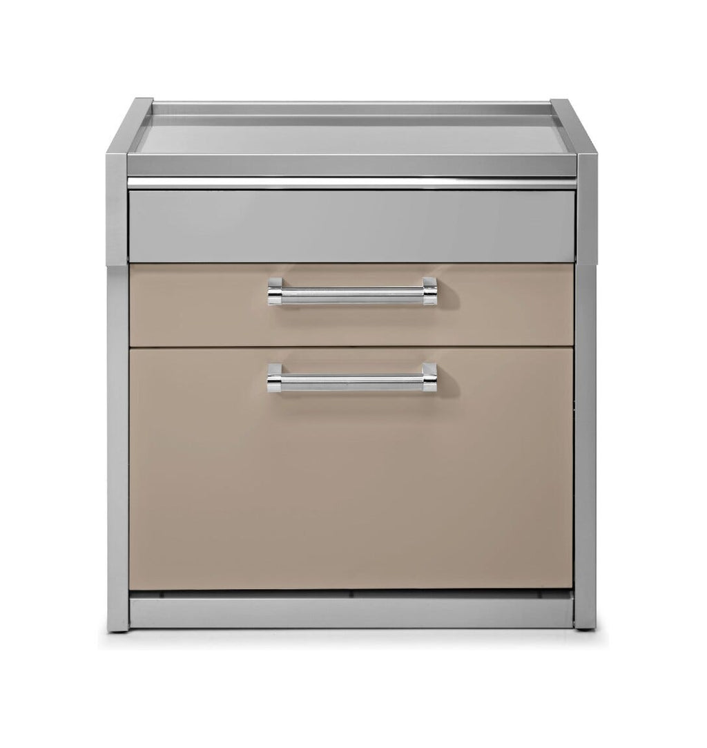 Steel Genesi GQ9C-P Worktables Tavolo da lavoro 90 cm, 2 cassetti push-pull, acciaio inox AISI 304