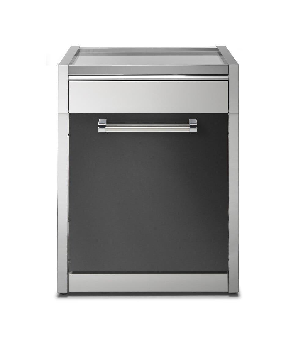 Steel Genesi GQ7S-P Worktables Piano da lavoro 70 cm in acciaio inox con sportelli, sistema modulare professionale