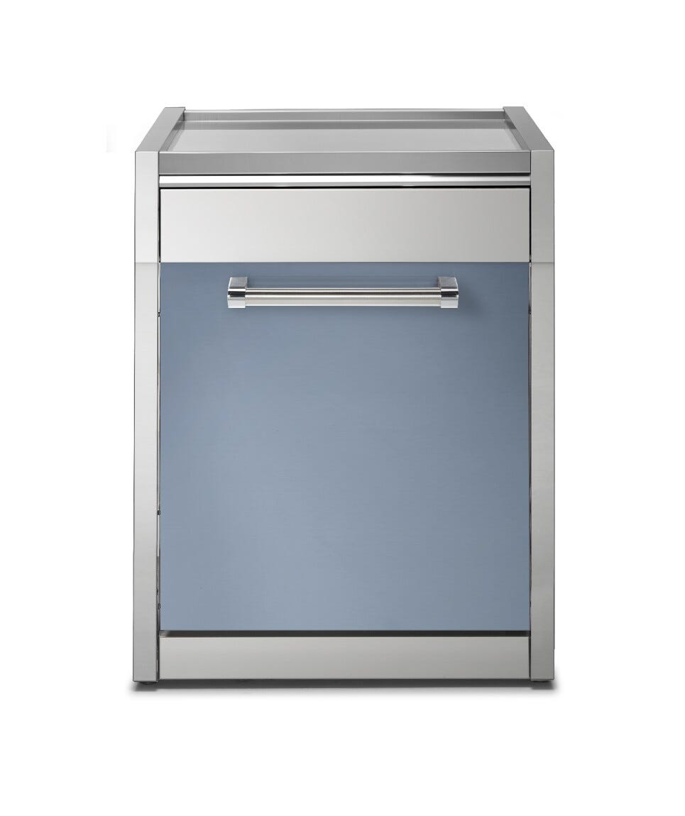 Steel Genesi GQ7S-P Worktables Piano da lavoro 70 cm in acciaio inox con sportelli, sistema modulare professionale