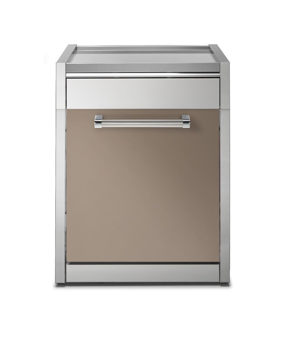 Steel Genesi GQ7S-P Worktables Piano da lavoro 70 cm in acciaio inox con sportelli, sistema modulare professionale