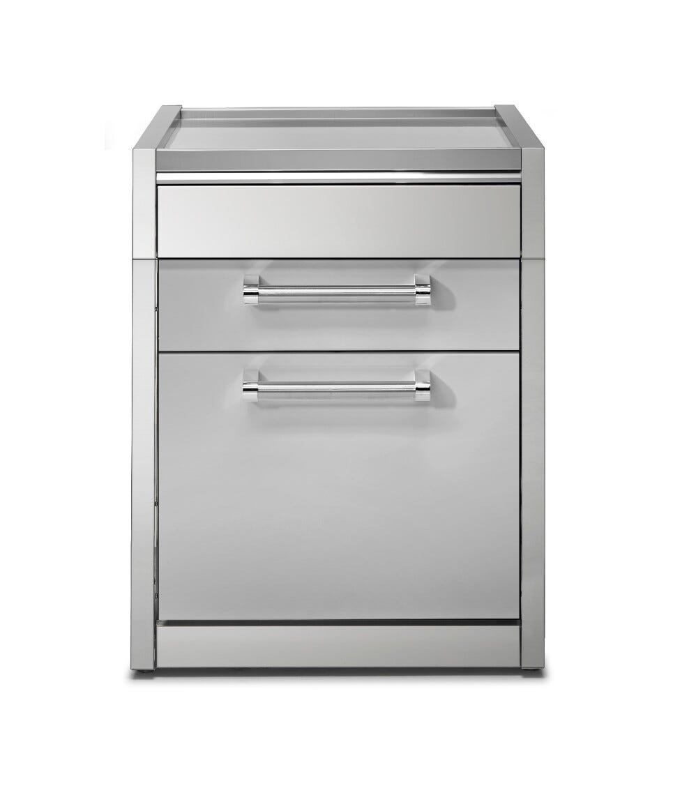 Steel Genesi GQ7C-P Worktables Piano da lavoro 70 cm in acciaio inox con cassetti, sistema modulare professionale