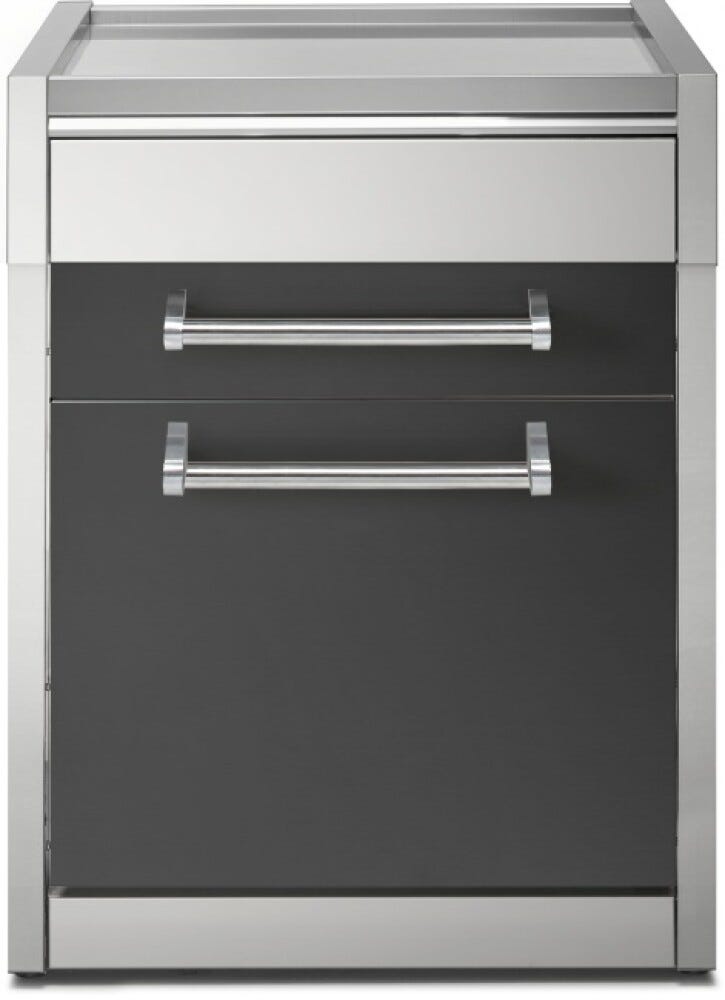 Steel Genesi GQ7C-P Worktables Piano da lavoro 70 cm in acciaio inox con cassetti, sistema modulare professionale