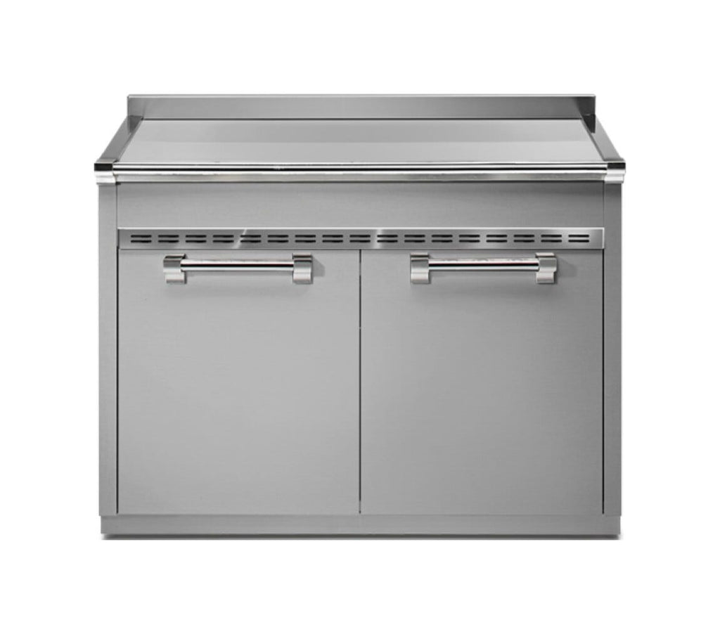 Steel Ascot A12S-P Ascot Piano da lavoro 120 cm, acciaio inox, 2 cassetti, 2 ante, soft-close