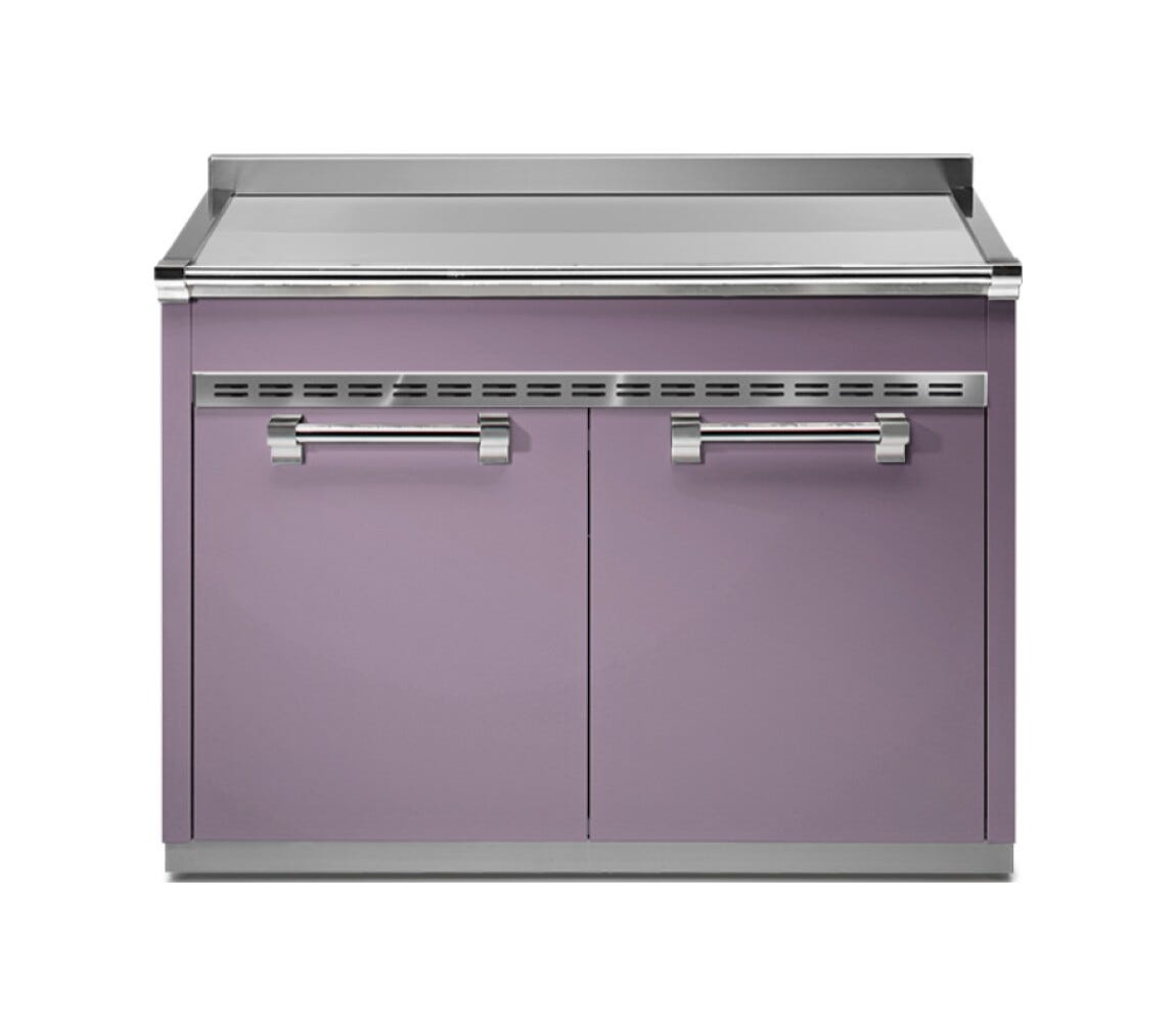 Steel Ascot A12S-P Ascot Piano da lavoro 120 cm, acciaio inox, 2 cassetti, 2 ante, soft-close