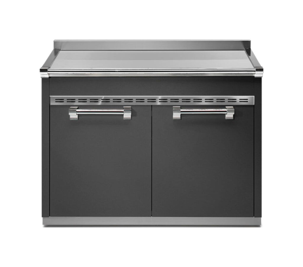 Steel Ascot A12S-P Ascot Piano da lavoro 120 cm, acciaio inox, 2 cassetti, 2 ante, soft-close