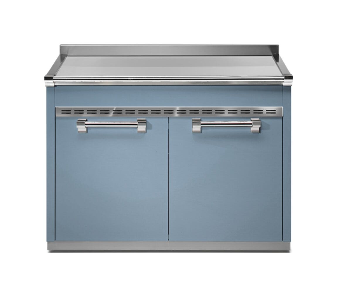 Steel Ascot A12S-P Ascot Piano da lavoro 120 cm, acciaio inox, 2 cassetti, 2 ante, soft-close