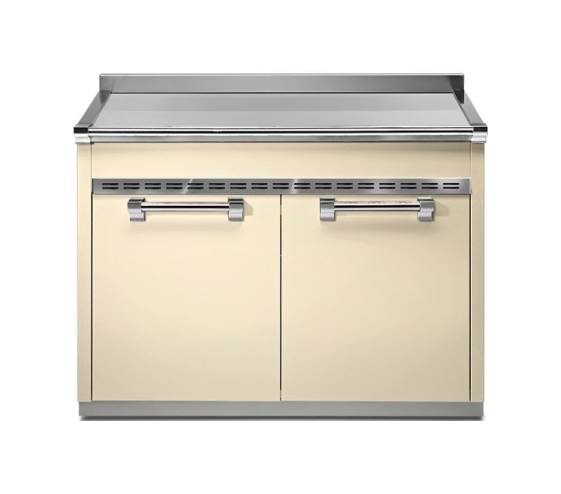 Steel Ascot A12S-P Ascot Piano da lavoro 120 cm, acciaio inox, 2 cassetti, 2 ante, soft-close