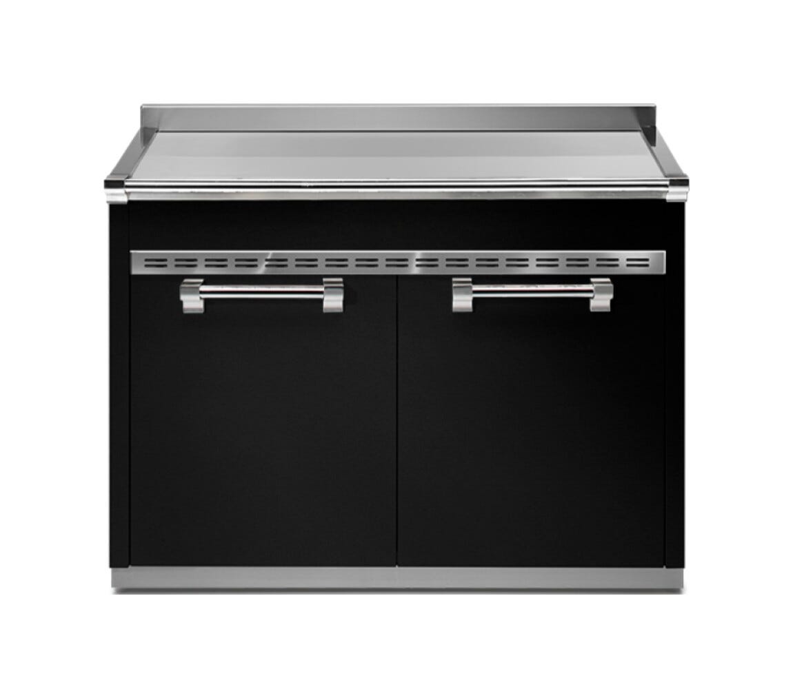 Steel Ascot A12S-P Ascot Piano da lavoro 120 cm, acciaio inox, 2 cassetti, 2 ante, soft-close