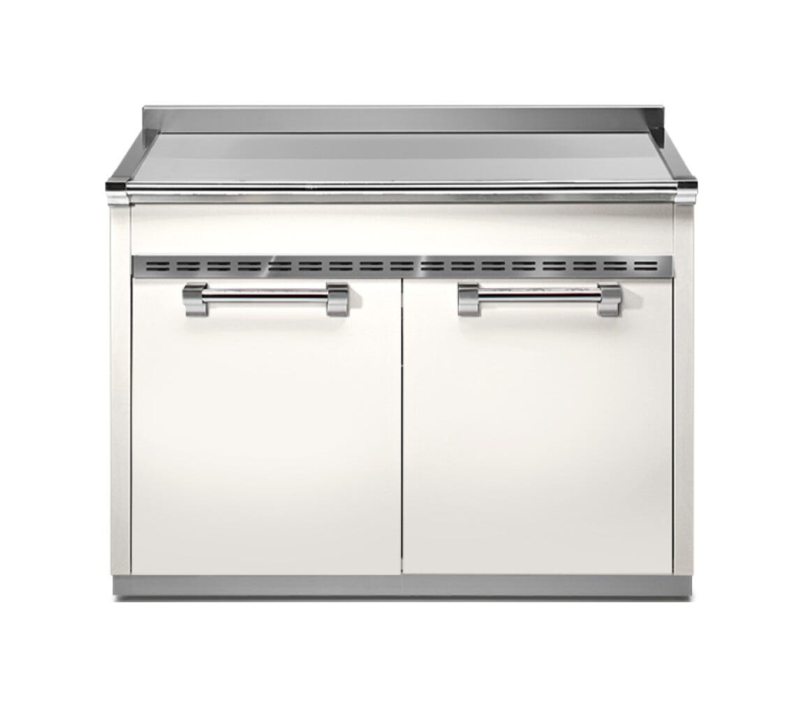 Steel Ascot A12S-P Ascot Piano da lavoro 120 cm, acciaio inox, 2 cassetti, 2 ante, soft-close