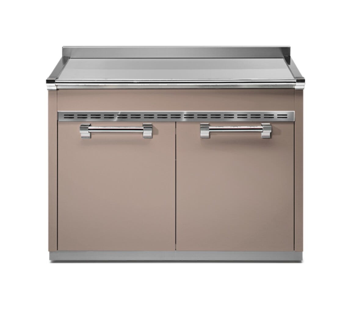 Steel Ascot A12S-P Ascot Piano da lavoro 120 cm, acciaio inox, 2 cassetti, 2 ante, soft-close