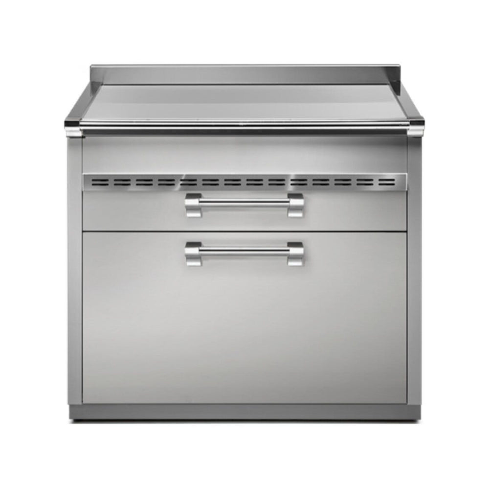 Steel Ascot A9C-P Ascot Piano da lavoro 90 cm, 3 cassetti soft-close, acciaio inox AISI 304