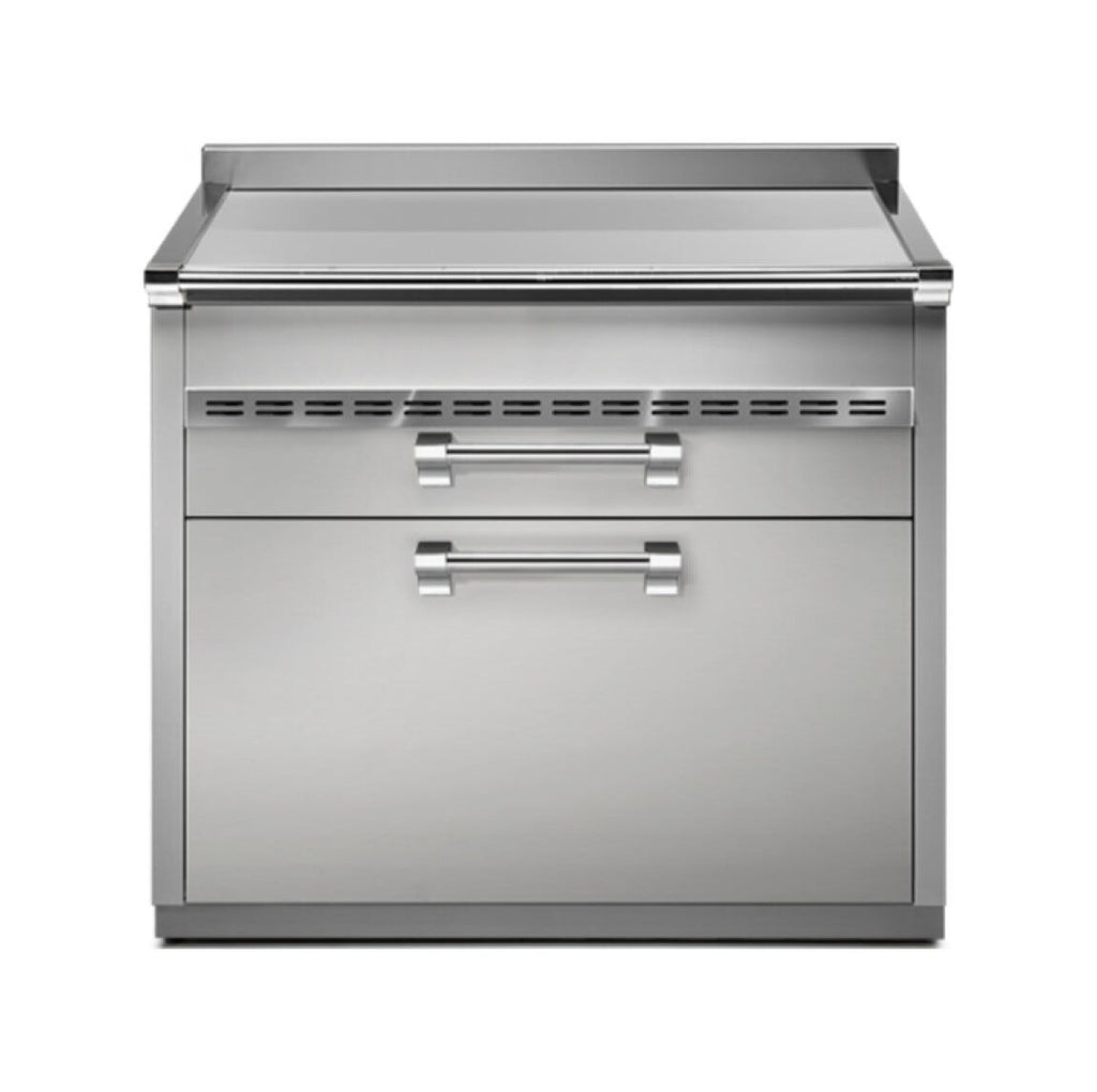 Steel Ascot A9C-P Ascot Piano da lavoro 90 cm, 3 cassetti soft-close, acciaio inox AISI 304