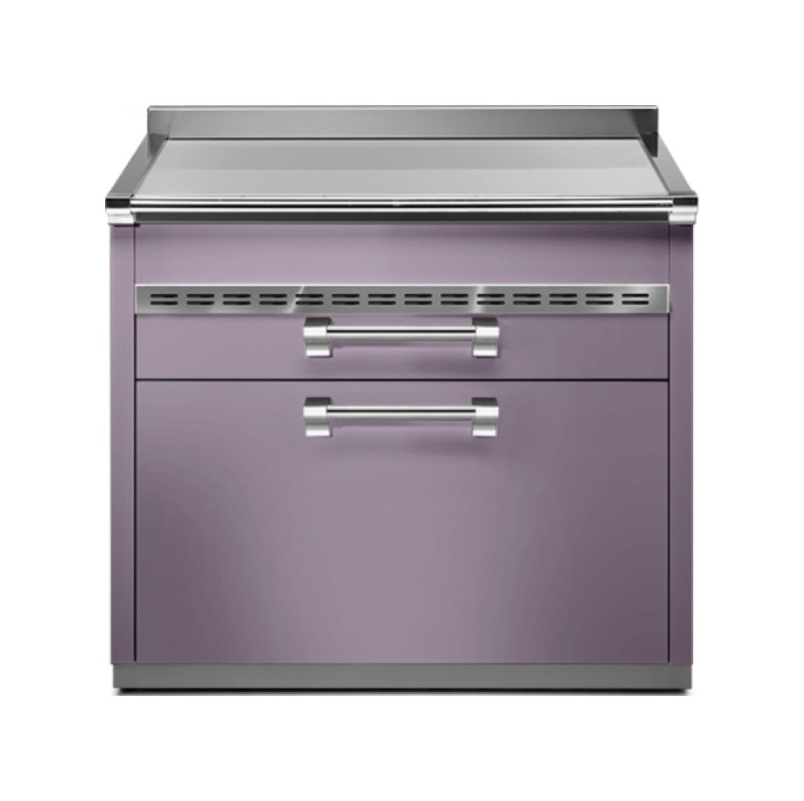 Steel Ascot A9C-P Ascot Piano da lavoro 90 cm, 3 cassetti soft-close, acciaio inox AISI 304