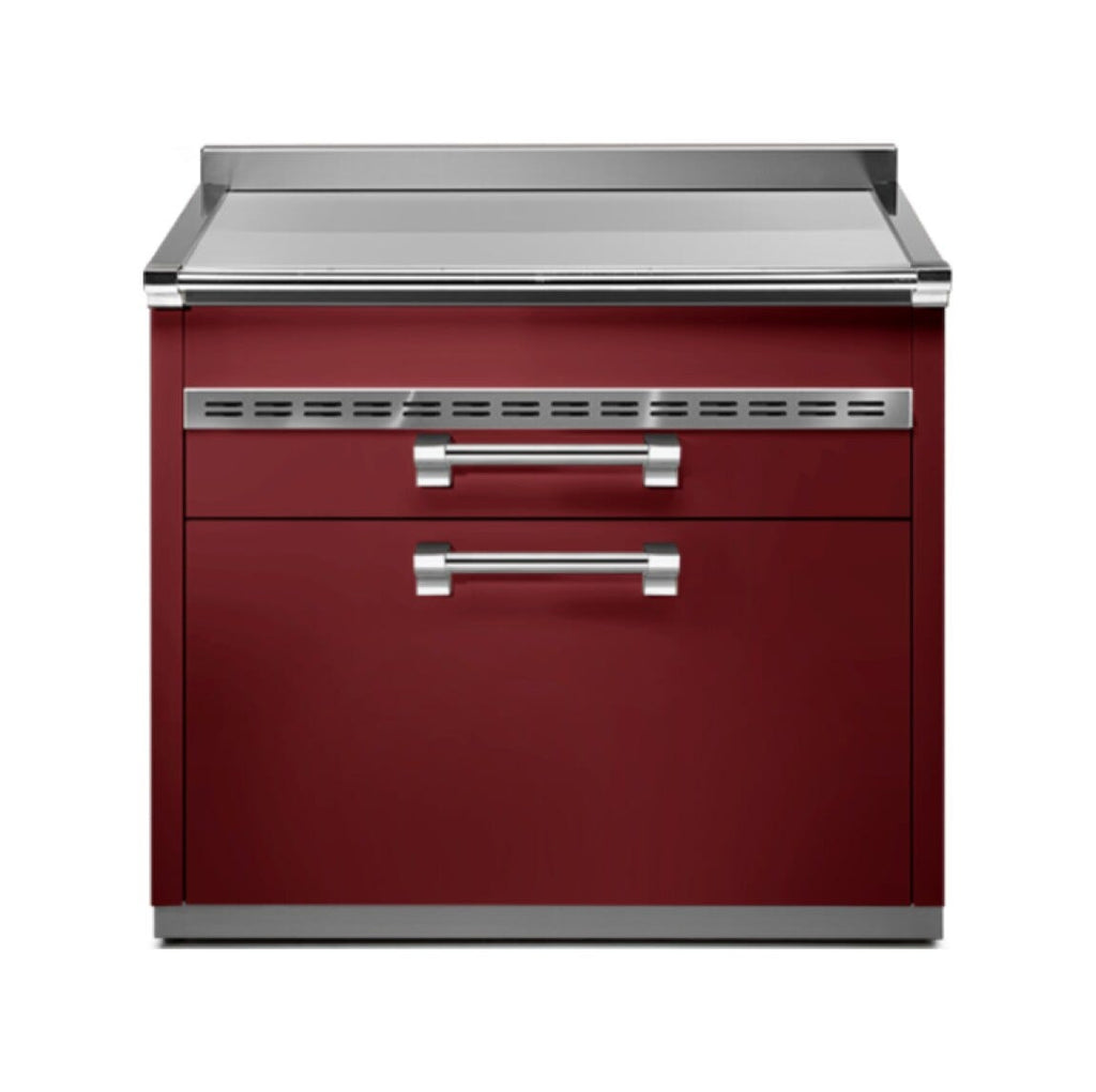 Steel Ascot A9C-P Ascot Piano da lavoro 90 cm, 3 cassetti soft-close, acciaio inox AISI 304