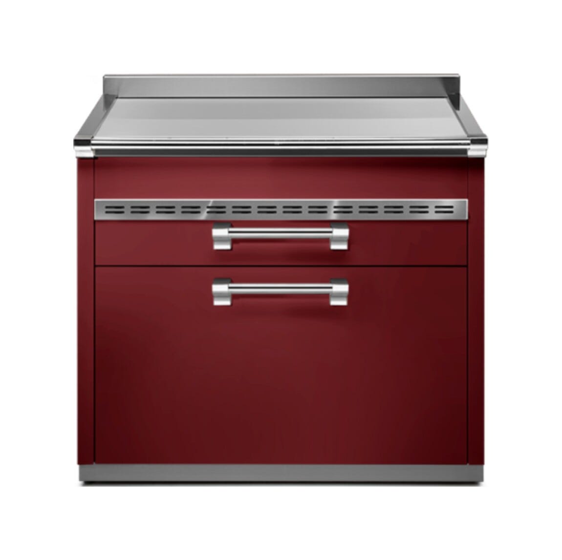 Steel Ascot A9C-P Ascot Piano da lavoro 90 cm, 3 cassetti soft-close, acciaio inox AISI 304