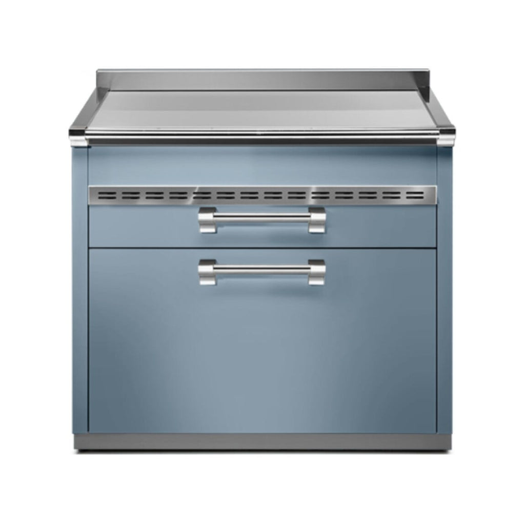 Steel Ascot A9C-P Ascot Piano da lavoro 90 cm, 3 cassetti soft-close, acciaio inox AISI 304