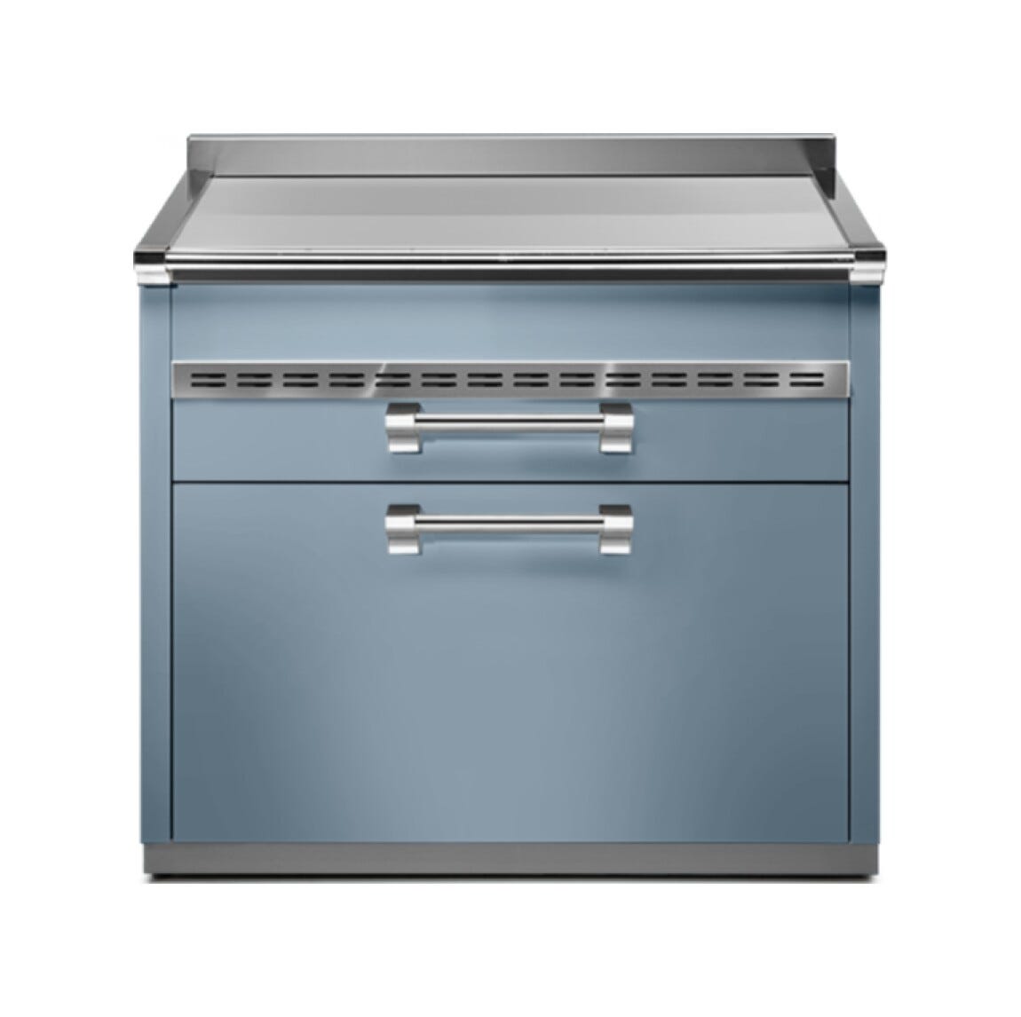 Steel Ascot A9C-P Ascot Piano da lavoro 90 cm, 3 cassetti soft-close, acciaio inox AISI 304