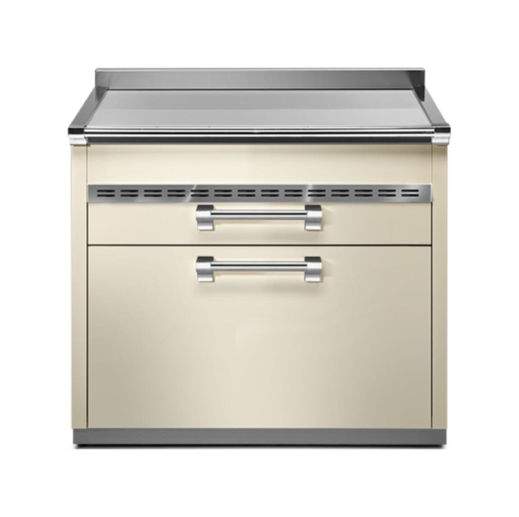 Steel Ascot A9C-P Ascot Piano da lavoro 90 cm, 3 cassetti soft-close, acciaio inox AISI 304