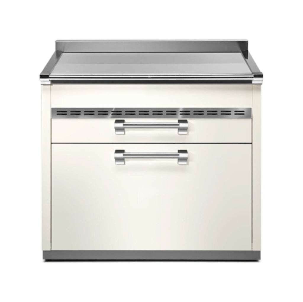 Steel Ascot A9C-P Ascot Piano da lavoro 90 cm, 3 cassetti soft-close, acciaio inox AISI 304