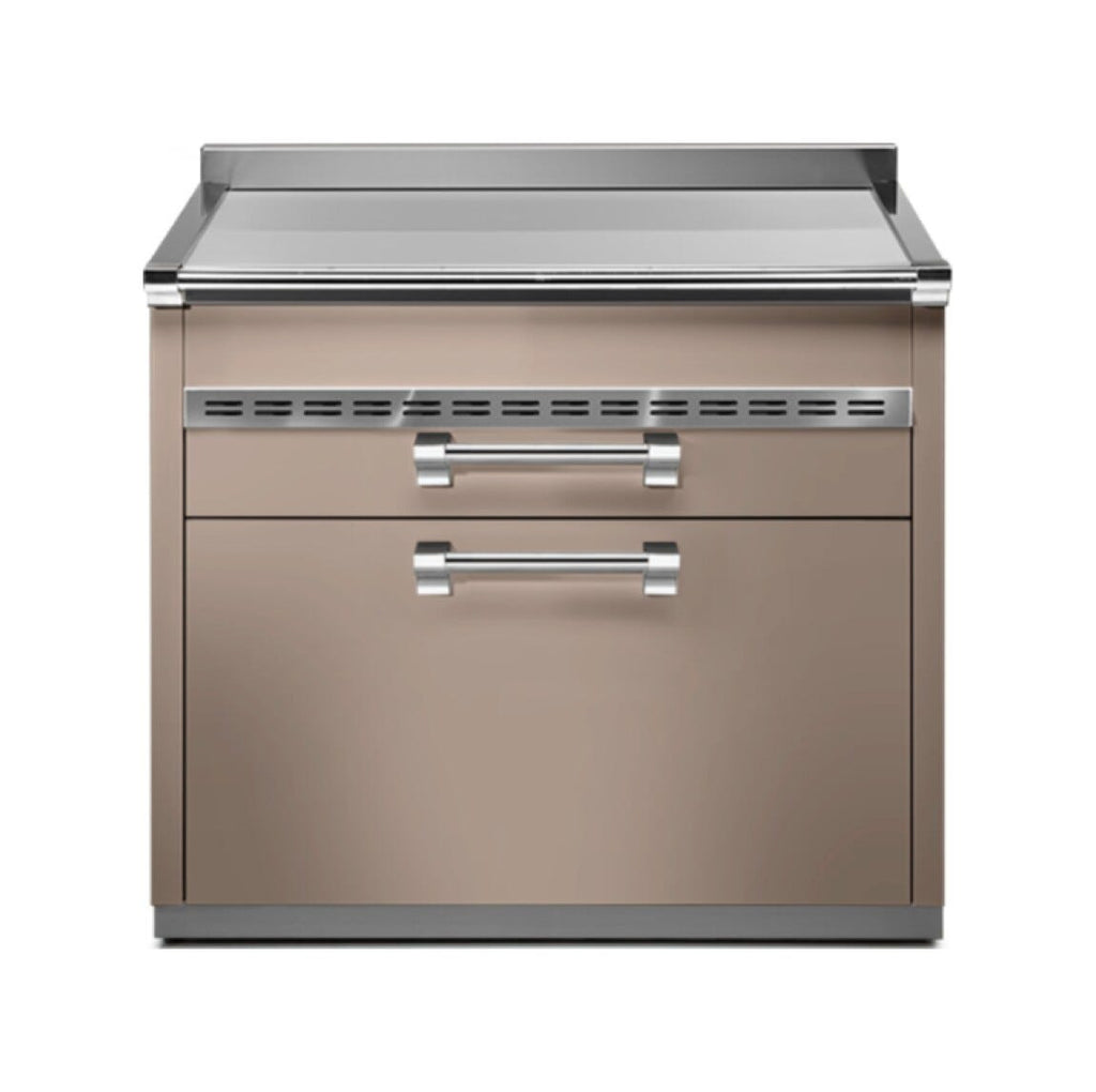Steel Ascot A9C-P Ascot Piano da lavoro 90 cm, 3 cassetti soft-close, acciaio inox AISI 304