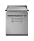 Steel Ascot A7C-P Ascot Piano da lavoro 70 cm, 3 cassetti soft-close, acciaio inox